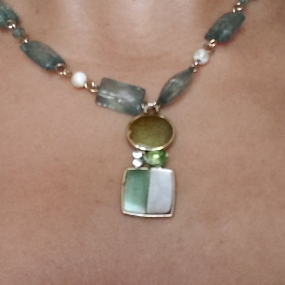 Beaded Necklace with Custom Pendant - Picture 4 of 4